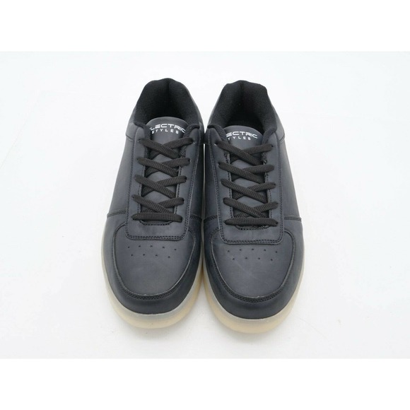 Electric Styles Shoes Electric Styles Mens 1 Light Up Shoes Black Lace Up Rave Party